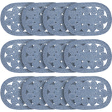 Celeste Blended Blue Indoor/Outdoor Placemat 13x19, 12 Pack 12 Pack