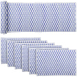 Chandler Colonial Blue 13x72 Table Runner & 6 pc 12x18 Placemat Set