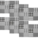 Sawyer Mill Black Quilted Placemat Set of 2 13x19, 3 Pack 6 Pack