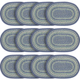 Jolie Jute Oval Placemat 10x15, 12 Pack 12 Pack