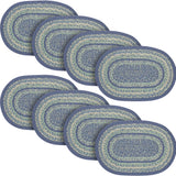Jolie Jute Oval Placemat 10x15, 8 Pack 8 Pack