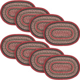 Forrester Indoor/Outdoor Oval Placemat 13x19, 8 Pack 8 Pack