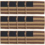 Patriotic Patch Kitchen Table Decor, Placemat Quilted Set of 6, Red, 12x18, 12 Pack