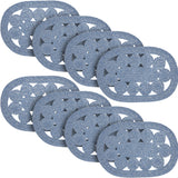 Celeste Blended Blue Indoor/Outdoor Placemat 13x19, 8 Pack 8 Pack
