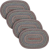 Multi Jute Oval Placemat 13x19, 4 Pack 4 Pack