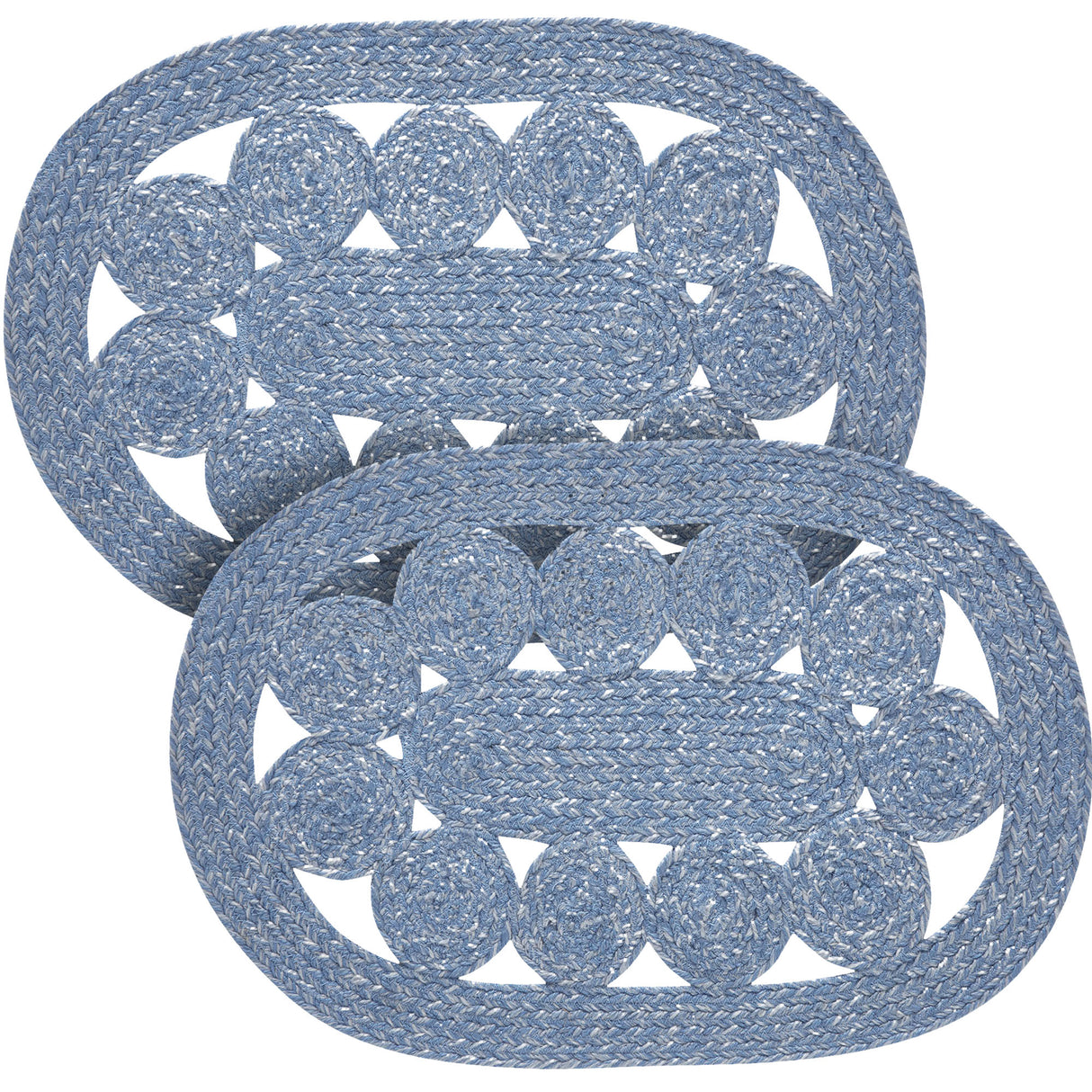Celeste Blended Blue Indoor/Outdoor Placemat 13x19, 2 Pack