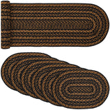 Black & Tan Country Black 13x72 Table Runner & 6 pc 12x18 Placemat Set