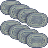Jolie Jute Oval Placemat 13x19, 8 Pack 8 Pack