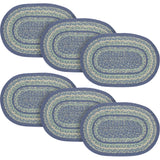 Jolie Jute Oval Placemat 10x15, 6 Pack 6 Pack