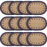 My Country Oval Placemat Stencil Stars 13x19, 12 Pack 12 Pack