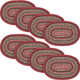 Forrester Indoor/Outdoor Oval Placemat 10x15, 8 Pack 8 Pack