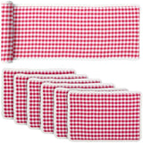 Emmie Holly Berry Red 13x72 Table Runner & 6 pc 12x18 Placemat Set
