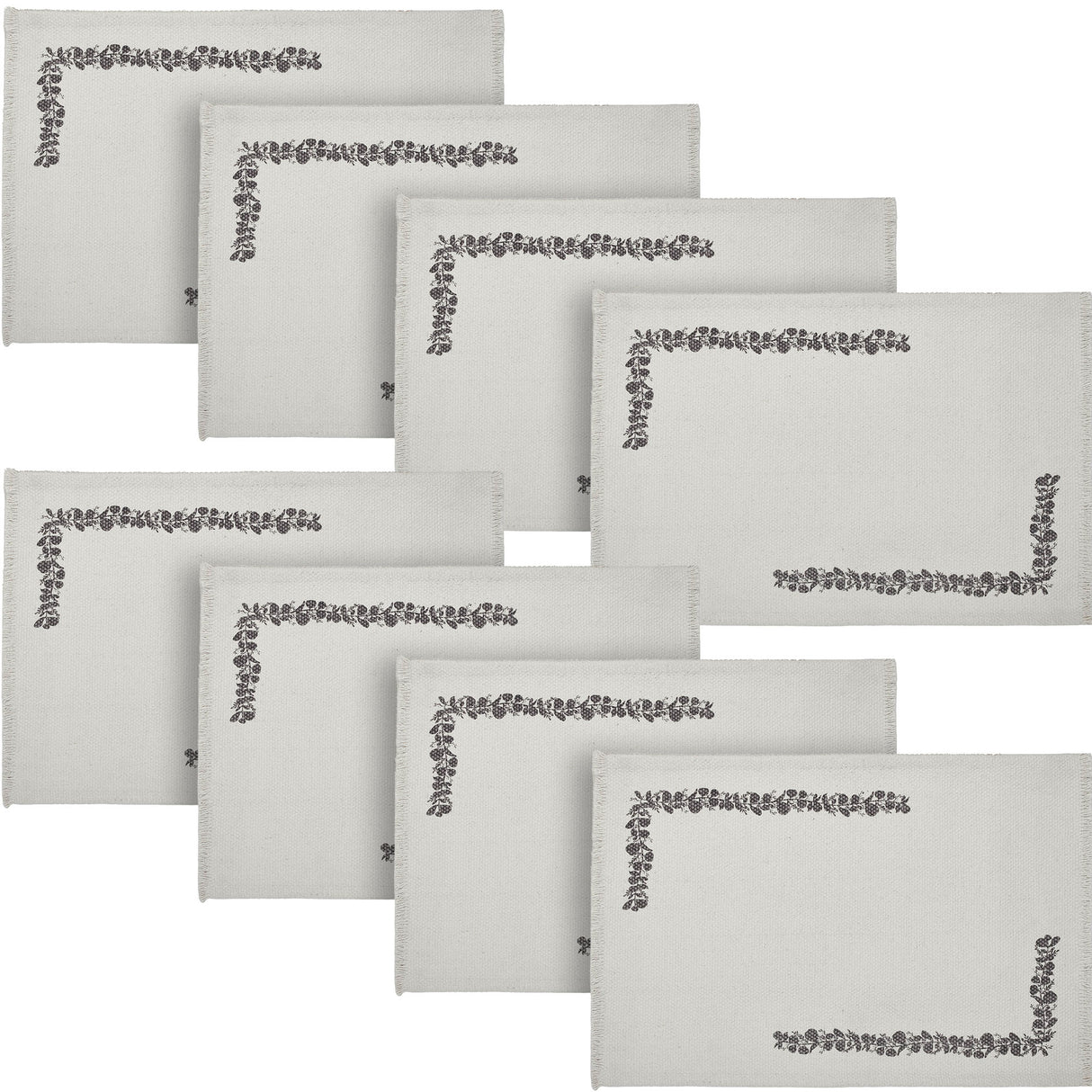 Finders Keepers Eucalyptus Placemat Set of 2 13x19, 4 Pack 8 Pack