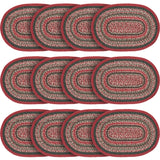 Forrester Indoor/Outdoor Oval Placemat 13x19, 12 Pack 12 Pack