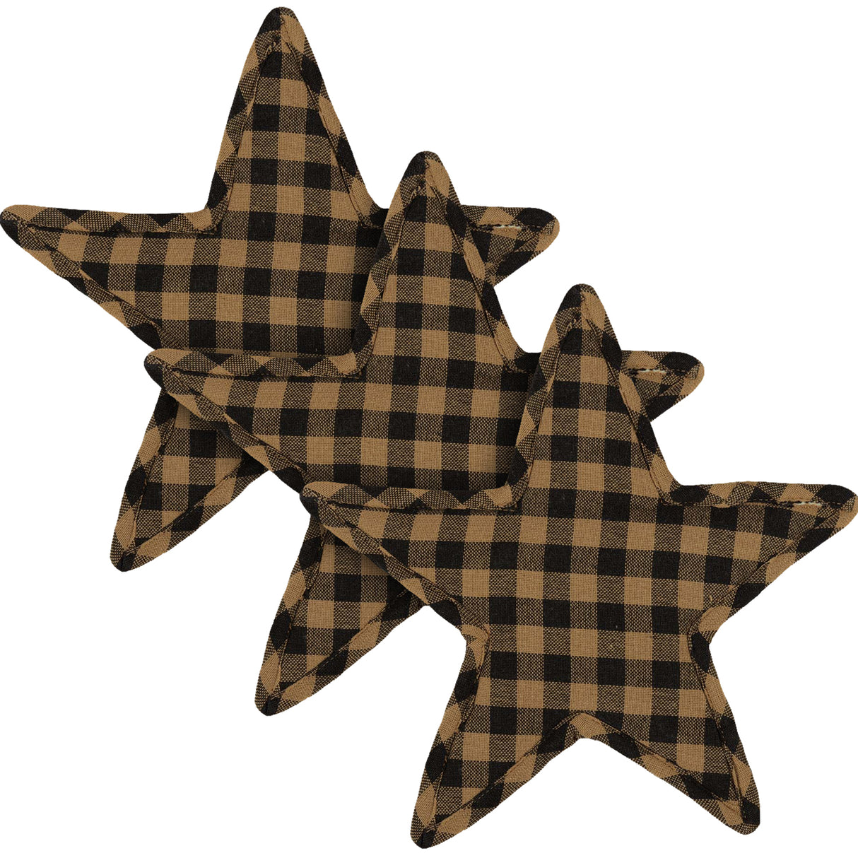 Black Star Trivet Star Shape 10, Set of 3