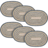 Kaila Jute Oval Placemat 13x19, 6 Pack 6 Pack