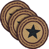 Potomac Jute Trivet Stencil Star 8, Set of 3