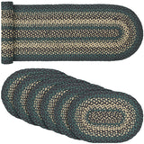 Pine Grove Pine Green 13x72 Table Runner & 6 pc 10x15 Placemat Set
