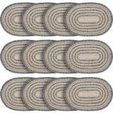 Kaila Jute Oval Placemat 13x19, 12 Pack 12 Pack