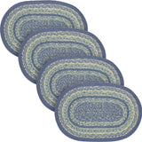 Jolie Jute Oval Placemat 10x15, 4 Pack 4 Pack