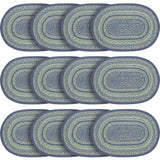 Jolie Jute Oval Placemat 13x19, 12 Pack 12 Pack