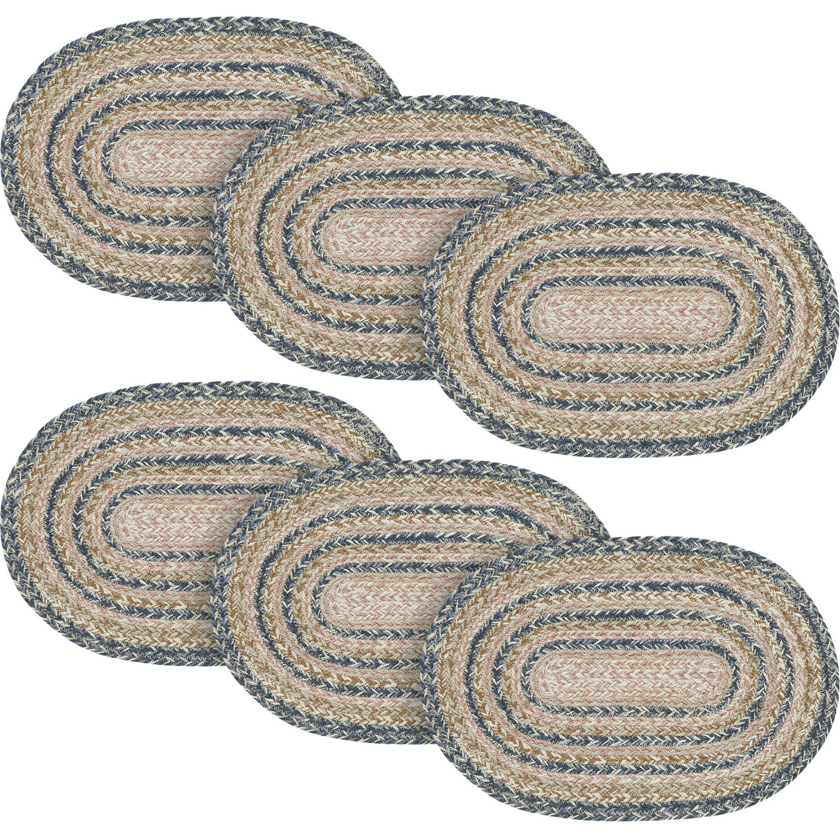 Kaila Jute Oval Placemat 10x15, 6 Pack 6 Pack