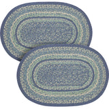 Jolie Jute Oval Placemat 13x19, 2 Pack