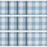 Placemat 13x19 Set of 2, Cotton Dining Room, Kitchen Placemat, Dining Table Placemats, Place Mat, Annie Buffalo Check Collection, Rectangle 13x19, Dusk Blue, 6 Pack 12 Pack