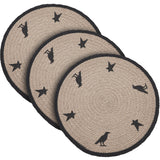 Braided Cotton Raven Harvest Stencil Trivet 12, Set of 3