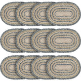 Kaila Jute Oval Placemat 10x15, 12 Pack 12 Pack