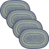 Jolie Jute Oval Placemat 13x19, 4 Pack 4 Pack