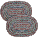 Multi Jute Oval Placemat 10x15, 2 Pack