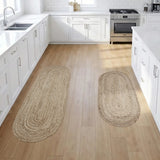 VHC Brands Natural Jute 2 Piece Rug Set, 17x36 and 17x48