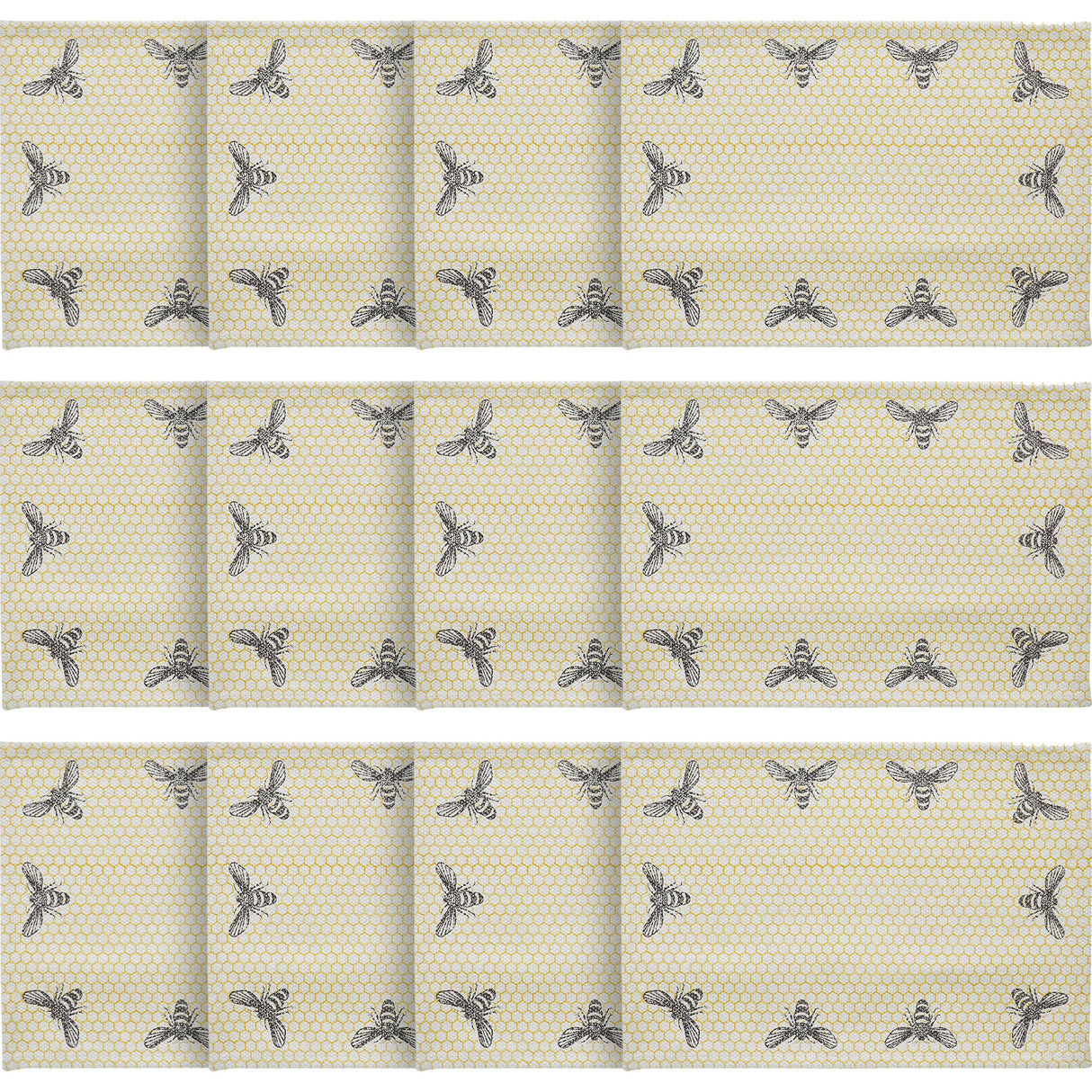 Buzzy Bees Placemat Set of 2 13x19, 6 Pack 12 Pack