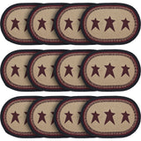 Connell Oval Placemat Stencil Stars 13x19, 12 Pack 12 Pack