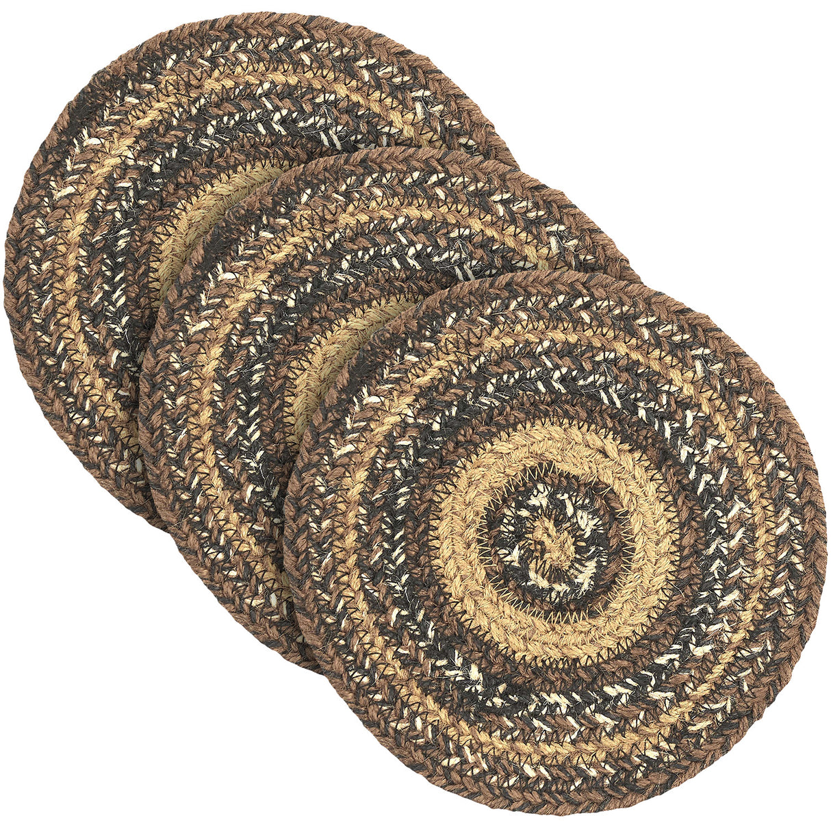Espresso Jute Trivet 8, Set of 3