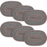 Multi Jute Oval Placemat 13x19, 6 Pack 6 Pack