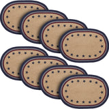 My Country Oval Placemat Stencil Stars 13x19, 8 Pack 8 Pack