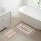 VHC Brands Sawyer Mill Red 2pc Bathhmat Set, 20x30 and 27x48