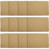 Burlap Placemat Set of 6, 6 Count (Pack of 1), Natural Tan 6 Pieces, 12 Pack