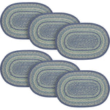 Jolie Jute Oval Placemat 13x19, 6 Pack 6 Pack