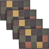 Heritage Farms Quilted Placemat Set of 2 13x19, 4 Pack