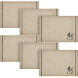 Raven Harvest Burlap Jute Placemat Set of 2 13x19, 3 Pack 6 Pack