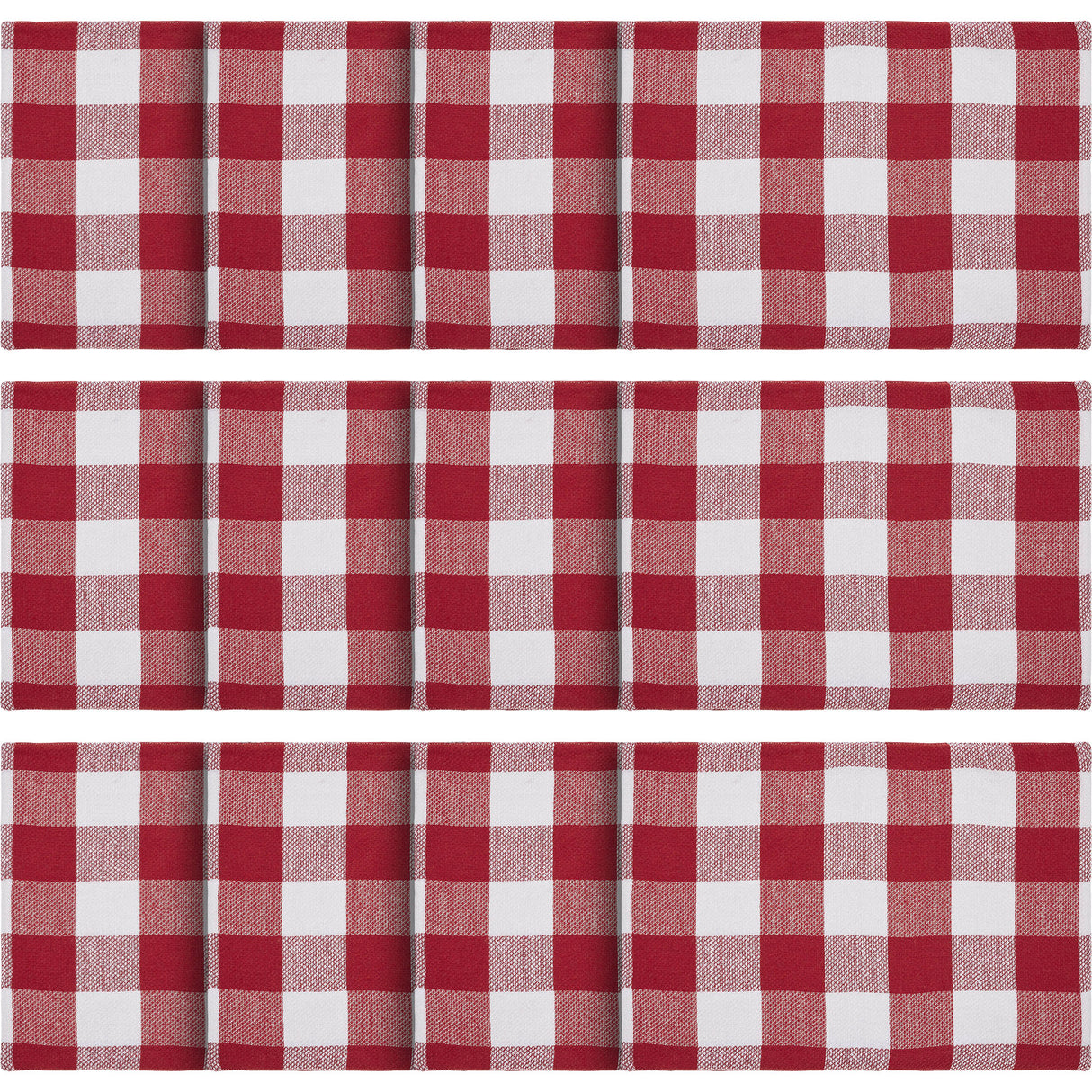 Annie Red Check Placemat Set of 2 13x19, 6 Pack 12 Pack
