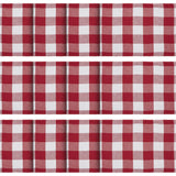Annie Red Check Placemat Set of 2 13x19, 6 Pack 12 Pack