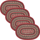 Forrester Indoor/Outdoor Oval Placemat 10x15, 4 Pack 4 Pack