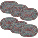 Multi Jute Oval Placemat 10x15, 6 Pack 6 Pack