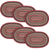 Forrester Indoor/Outdoor Oval Placemat 13x19, 6 Pack 6 Pack