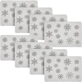 Yuletide Burlap Antique White Snowflake Placemat Set of 2 13x19, 4 Pack 8 Pack