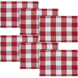 Annie Red Check Placemat Set of 2 13x19, 3 Pack 6 Pack